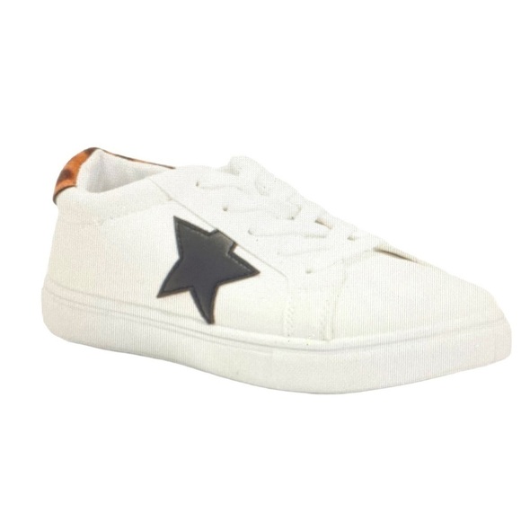 C&C California Lifestyle Faux Leather White Sneakers - Picture 7 of 9